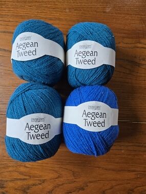 Cascade Yarns Aegean Tweed Blue Yarn Set